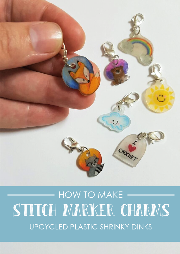 Upcycled stitch marker charms | Free tutorial