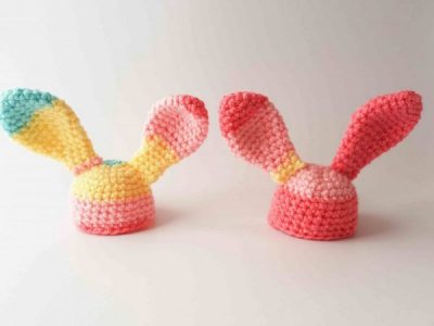 Bunny ears egg cosy crochet pattern