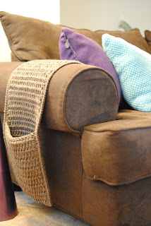 Fathers day crochet couch caddy