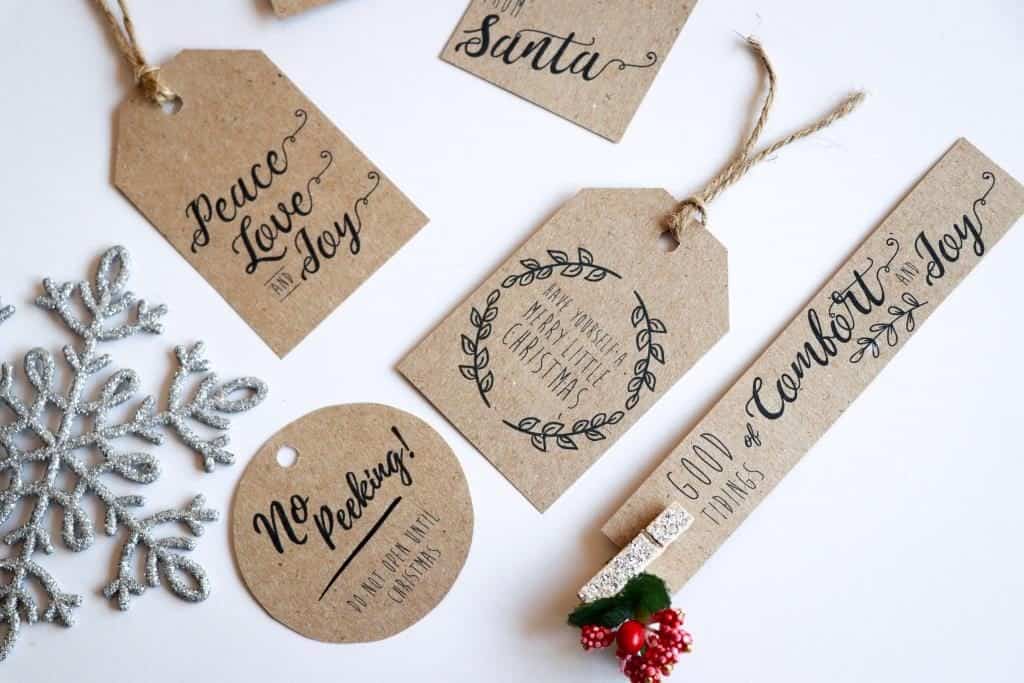 Free printable Christmas gift tags