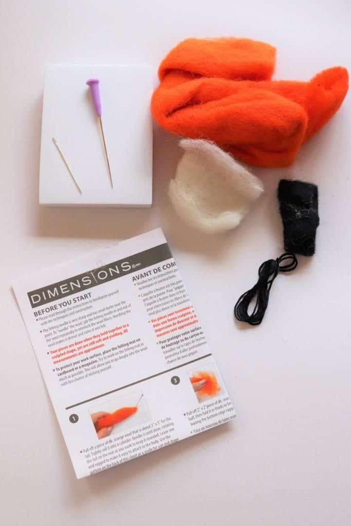 Needle Felting Kit: Sweet & Simple Fox