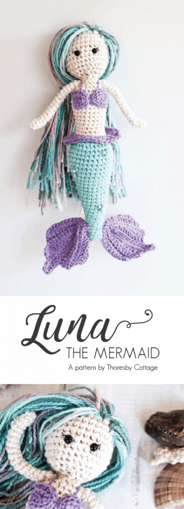 Luna the mermaid crochet pattern