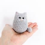 ITTY BITTY KITTY grey crochet cat pattern