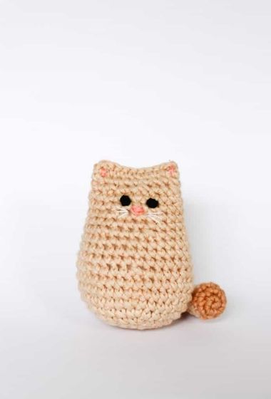 cute brown crochet cat pattern 