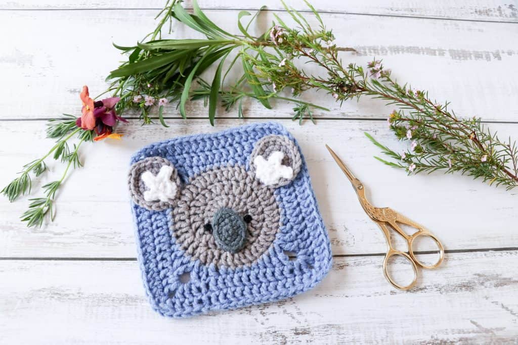 crochet koala square