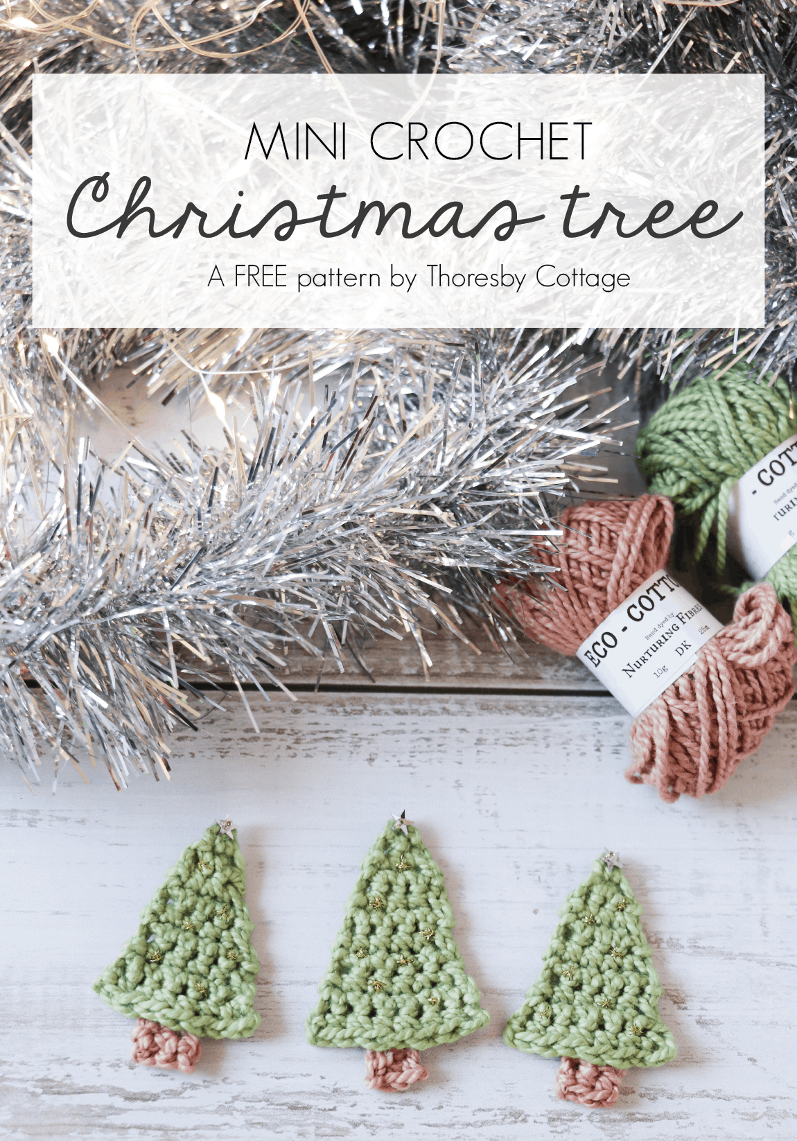 Mini Crochet Christmas Tree Free Pattern Thoresby Cottage