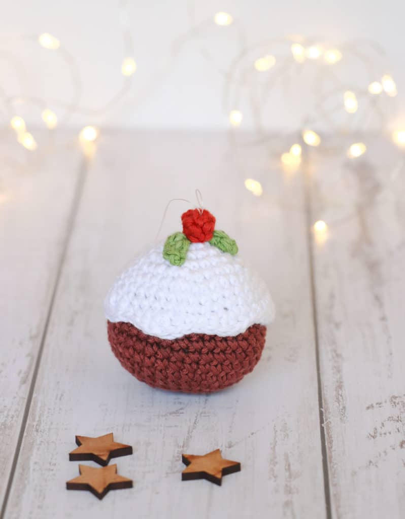 Crochet Christmas pudding decoration