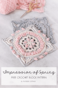 Impressions Of Spring | Free Crochet Square Pattern