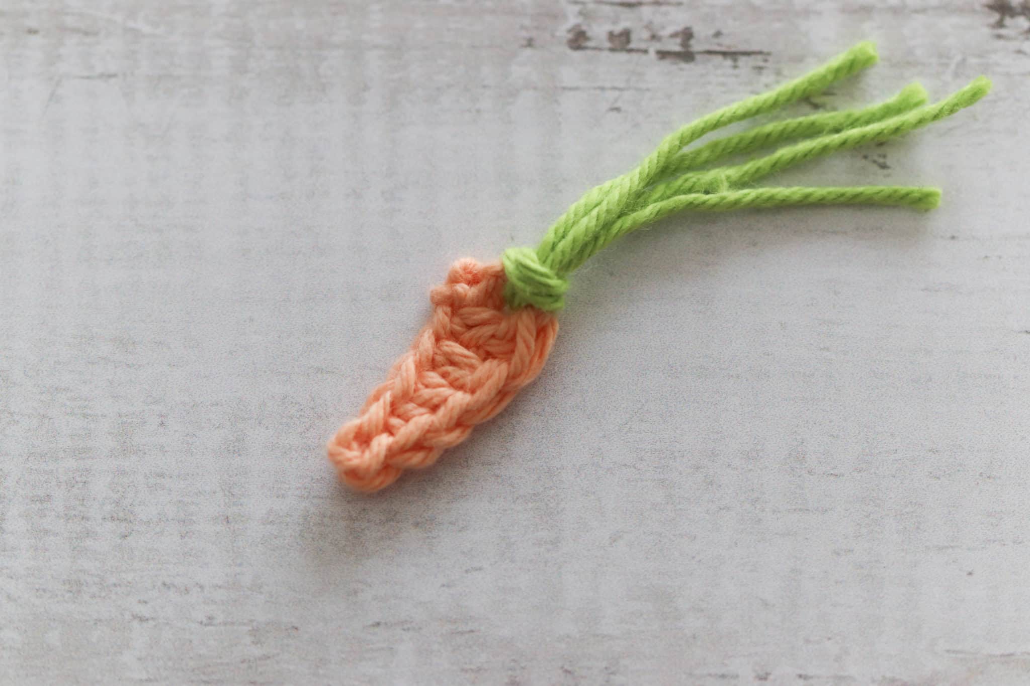 Free Mini Carrot Applique Crochet Pattern