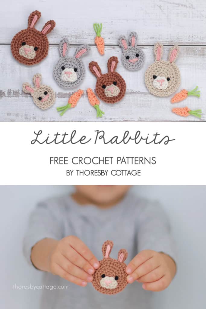 bunny applique crochet pattern