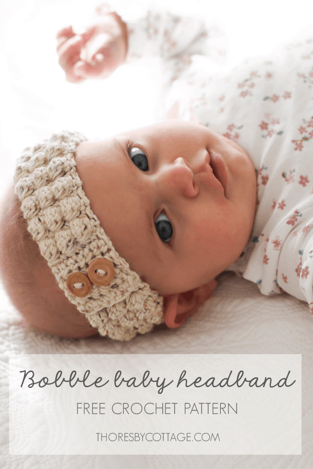 Crochet Baby Bobble Headband Free Pattern
