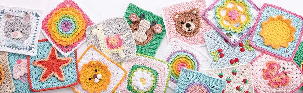 3D Granny Squares Crochet Pattern Book Review - Granny Squares