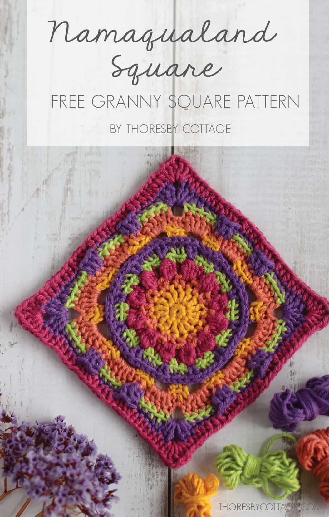 Namaqualand | Free Crochet Granny Square Pattern