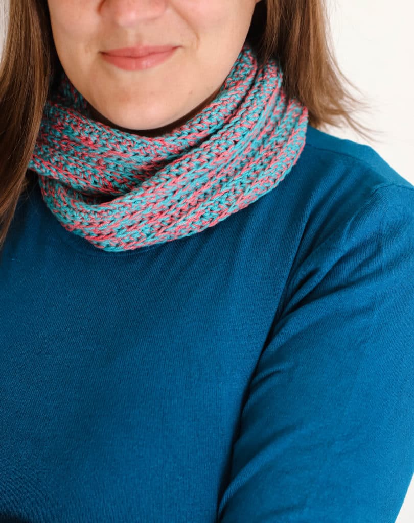 2 color crochet scarf pattern