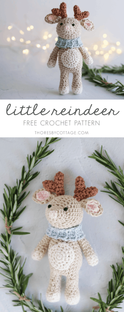 Christmas crochet | Free crochet reindeer pattern