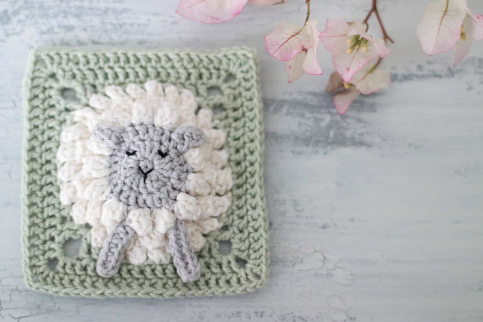 Granny Square Sheep Pattern Little Lamb Granny Square