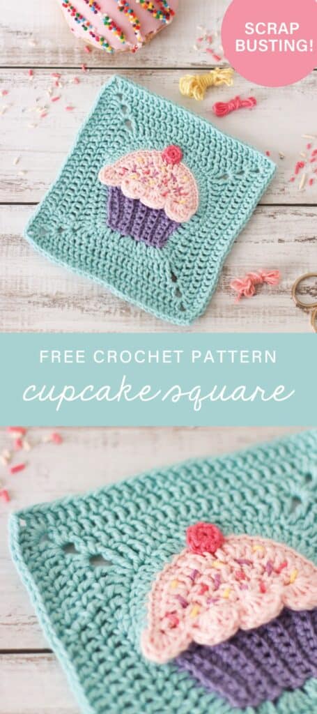 free granny square cupcake pattern 