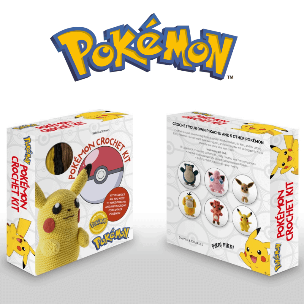 Bee Crafty Bee Happy - New in pokemon crochet kit. Contains everything you  need to make Pikachu and includes patterns to make 5 others £19.99 each