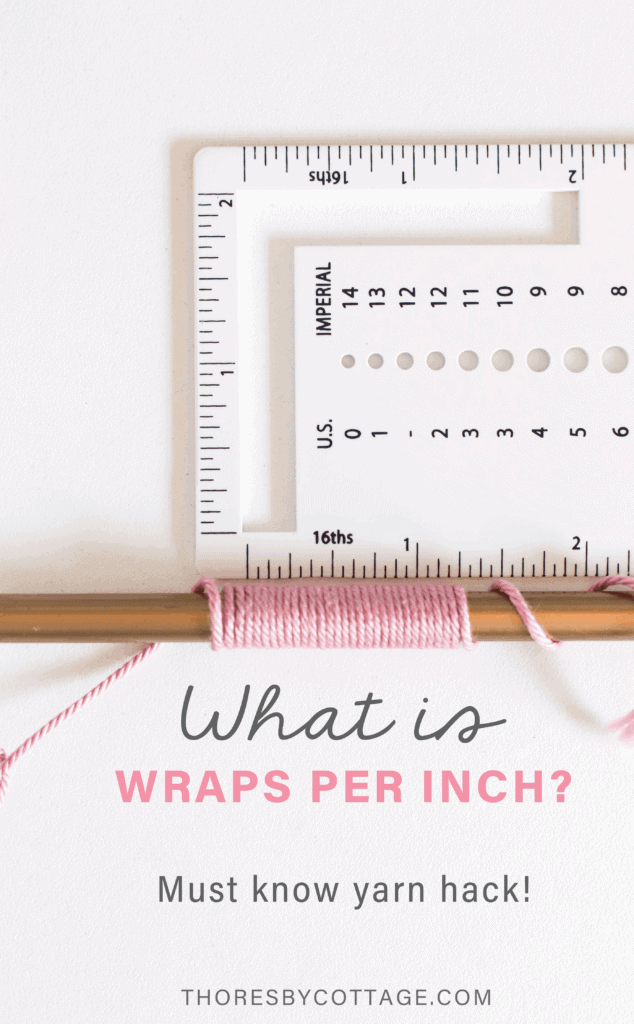 how to measure wraps per inch in crochet 