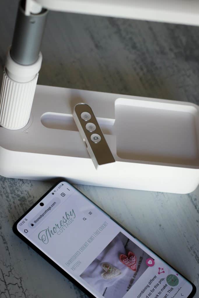 The remote control for the Olivia phone stand, photography stand for crafters