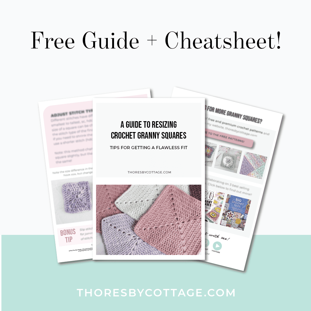 Solid Granny Square Crochet Pattern