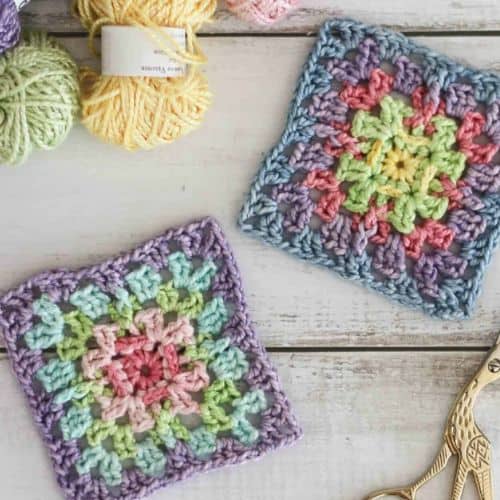 Solid Granny Square Crochet Pattern
