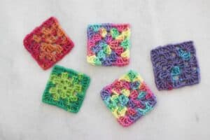 How to wet block crochet squares