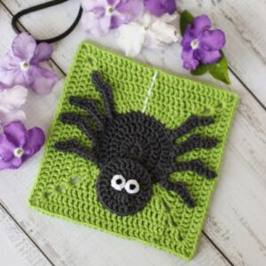 crochet spider granny square