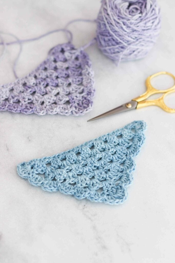 Granny stitch crochet bunting pattern