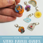 upcycled stitch marker charm