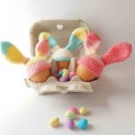 Bunny ears egg cosy crochet pattern